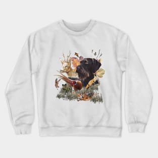 German Wirehaired Pointer, Hunting season Crewneck Sweatshirt